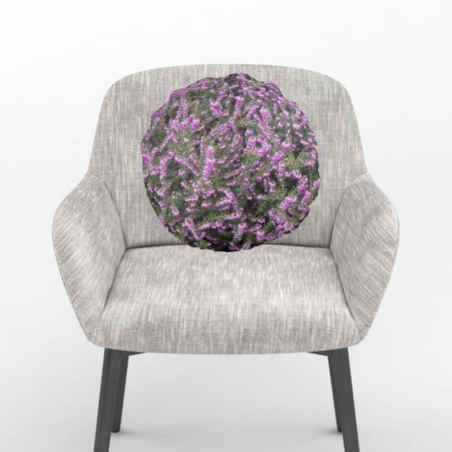 Almofada Redonda Bonito Purple Heather Floral (In Situ Chair)