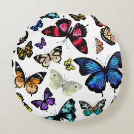 Almofada Redonda Borboletas