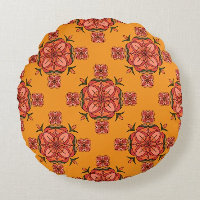 Almofada Redonda Botanic Bloom Round Pillow (Frente)