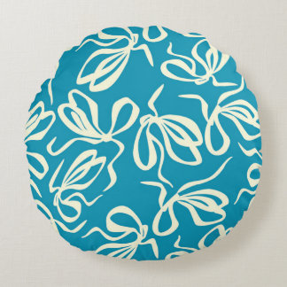 Almofada Redonda Bow pattern, Seamless texture. For fashion prints 