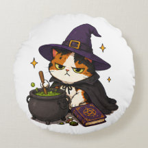 Bruxa Gata Mal-Humorada Halloween 