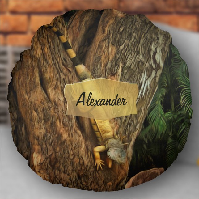 Almofada Redonda Buena Iguana 1069 (Criador carregado)