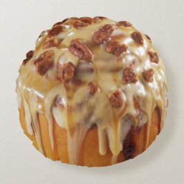 ALMOFADA REDONDA BUN CINNAMON | TRAVESSEIRO DO SWEET DE ARMAZENAMEN