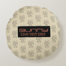 ALMOFADA REDONDA BUNNY PATTERS
