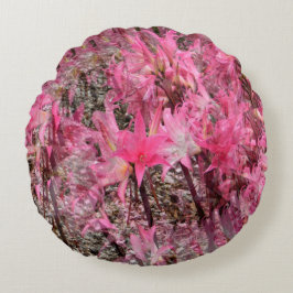 Almofada Redonda Buquê de Amaryllis........