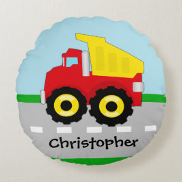 Almofada Redonda Burquina de Construção para Meninos