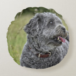 Almofada Redonda Cachorro Cortado Terrier