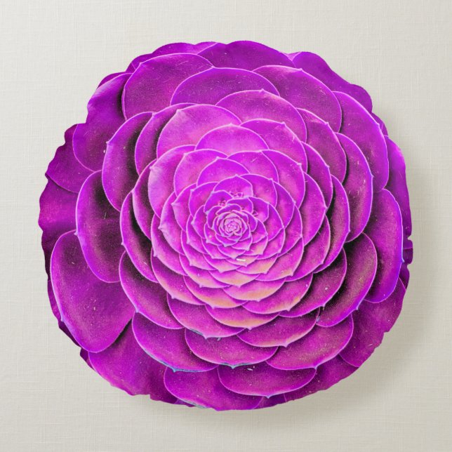 Almofada Redonda Cactus blosom design (Frente)