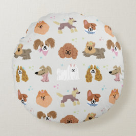 Almofada Redonda Cães Pets Crianças Enfermeiro