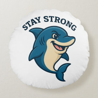 Almofada Redonda Camiseta Stay Strong Splash