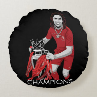 Almofada Redonda Campeões da Inglaterra Arteta Arsenal
