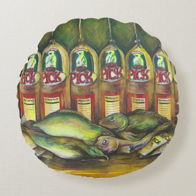 Almofada Redonda Carne doce (Frente)