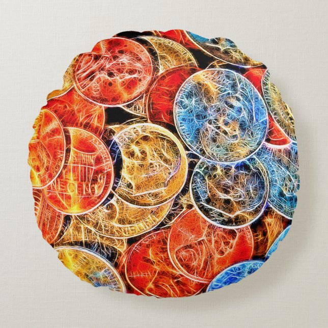 Almofada Redonda Carregar (Frente)