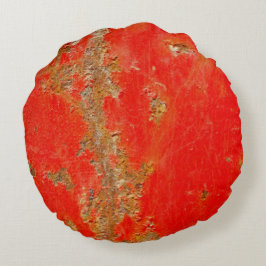 Almofada Redonda Carro antigo personalizado vermelho, metal enferru