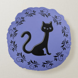 Almofada Redonda Cartografia 9 de Kittens Pretos