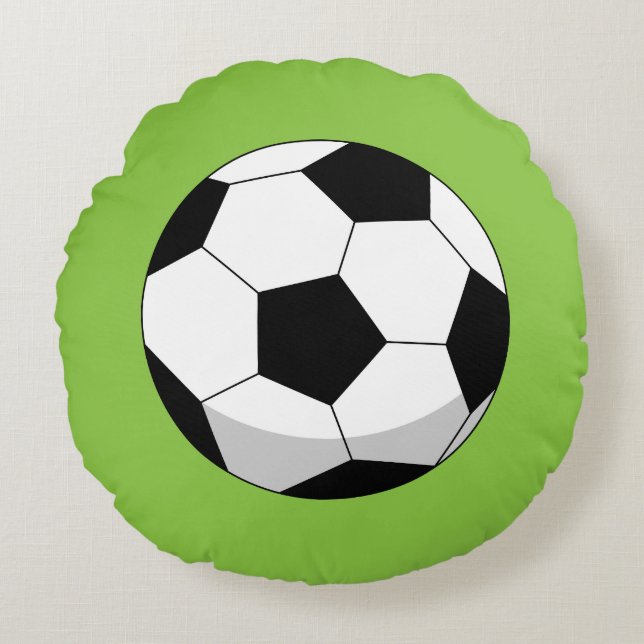 Almofada Redonda Cartoon Soccer Ball (Frente)