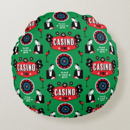 Almofada Redonda Cassino Jogo de Poker Roleta