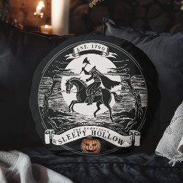 Almofada Redonda Cavaleiro Sem Cabeça Sleepy Hollow Halloween