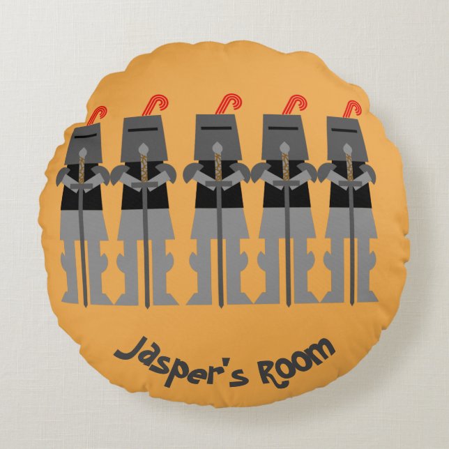 Almofada Redonda Cavalos (Frente)