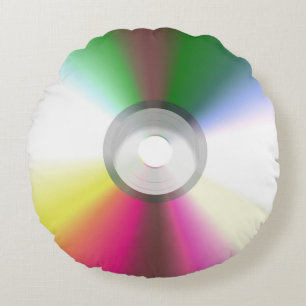 Almofada Redonda CD de disco compacto, DVD