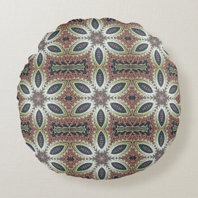 Almofada Redonda Celestial Petals of Infinity  (Frente)