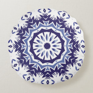 Almofada Redonda cerâmica azulejo ornamental portuguesa. Mínimo des