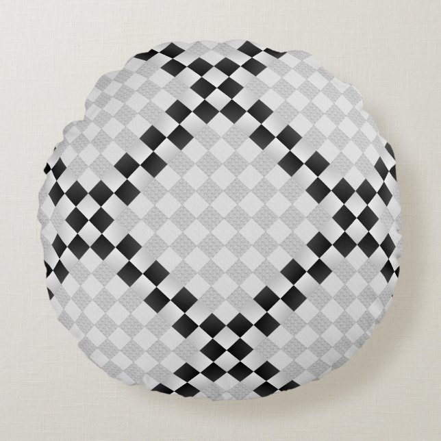 Almofada Redonda Chess Pad de Kenneth Yoncich (Frente)