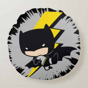 Almofada Redonda Chibi Batman Lightning Kick