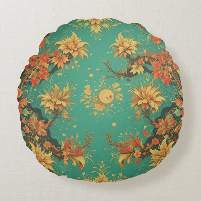 Almofada Redonda chinese background round pillow (Frente)