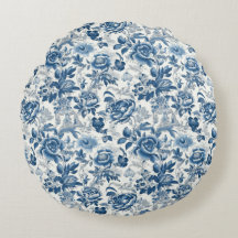 Chinoiserie Blue Peonies Floral Home Decor