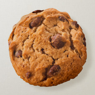 Almofada Redonda Chococlate Chip Cookie gigante