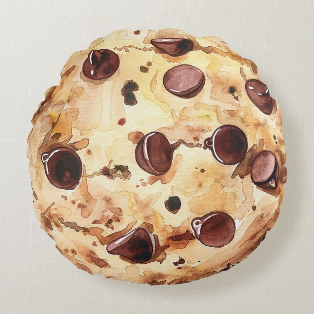 Almofada Redonda Chocolate Chip Cookie (Frente)