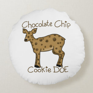 Almofada Redonda Chocolate Chip Cookie Doe