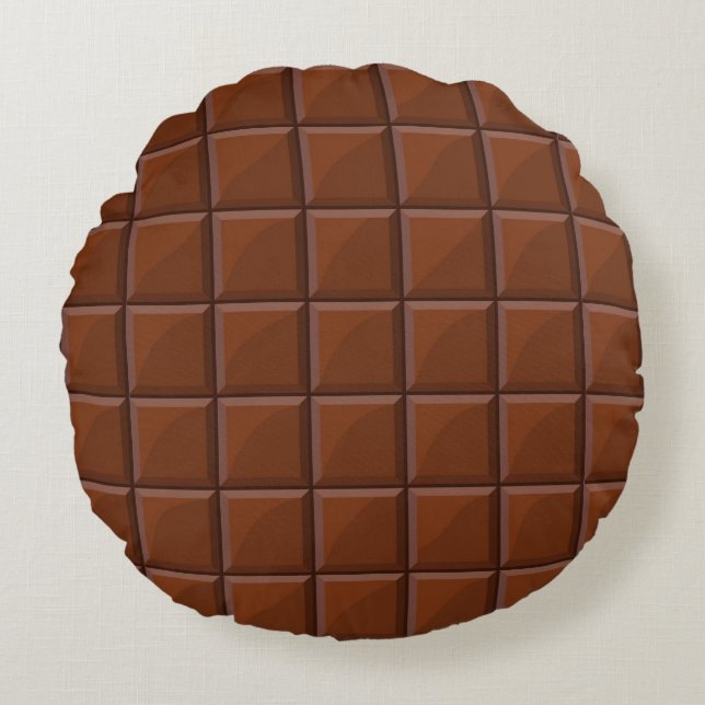 Almofada Redonda Chocolate de leite (Frente)