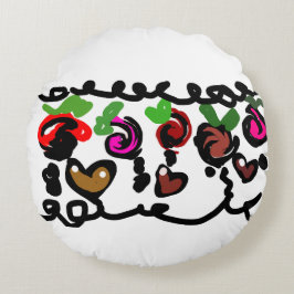Almofada Redonda Chocolate Strawberry's valentine 