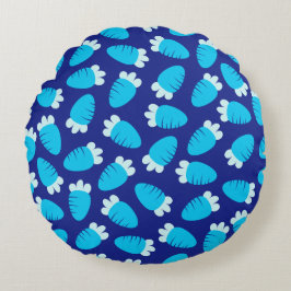 Almofada Redonda Chubby Carrots Blue