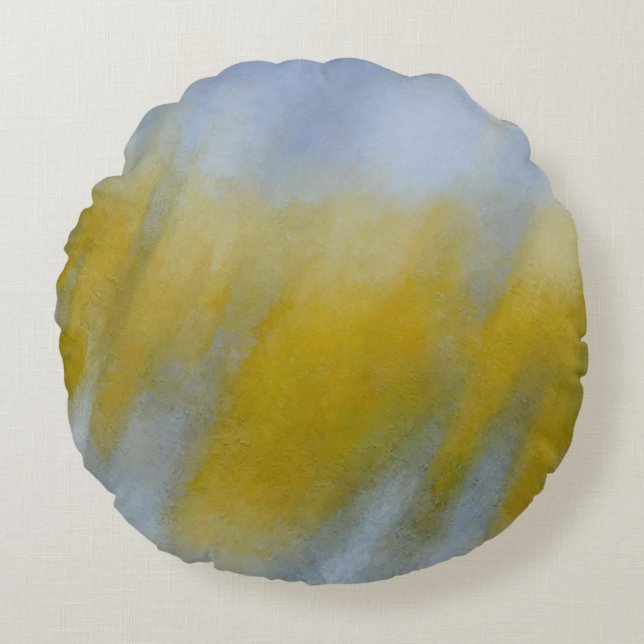 Almofada Redonda Chuva dourada (Frente)