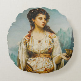 Almofada Redonda Circe de Jean Jules Bardin (1875)