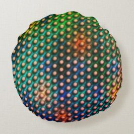 Almofada Redonda Círculos de desenho que se parecem com esferas ou