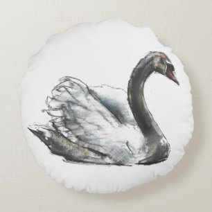 Almofada Redonda Cisne