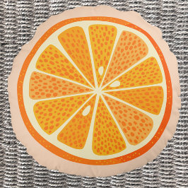 Almofada Redonda Citrus Orange