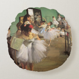 Almofada Redonda Classe de dança por Degas, Balé de Impressionismo 
