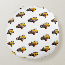 Almofada Redonda Classic Car Modern Cool