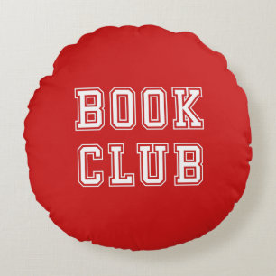 Almofada Redonda Clube de Livros de Estilos de Variedade com Cor Ed