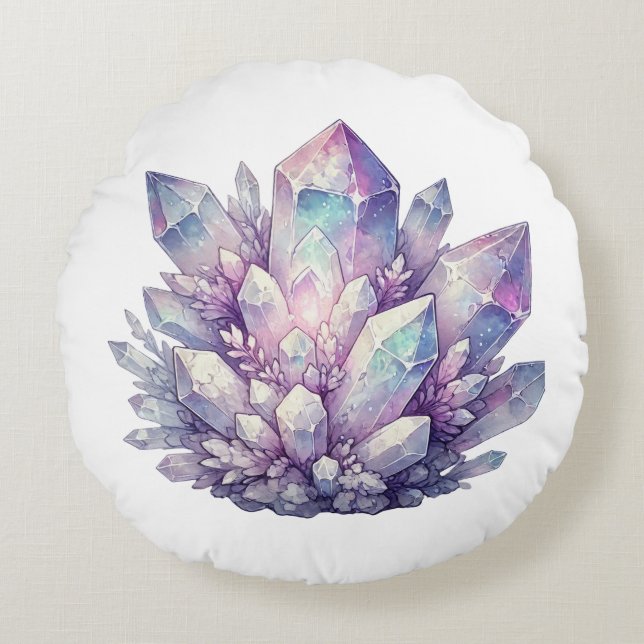 Almofada Redonda Cluster Pastel Quartz (Frente)