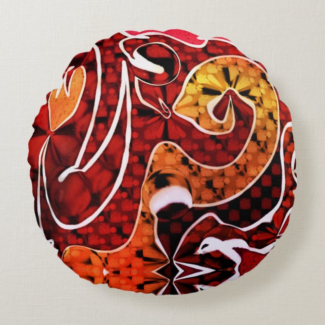 Almofada Redonda Cobra (Frente)
