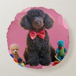 Almofada Redonda Cobrir fofinho Travesseiro decorativo de Plush de