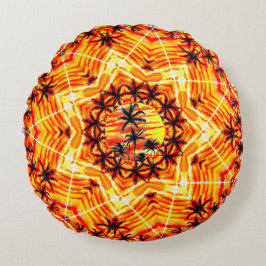 Almofada Redonda Coco Palm Star