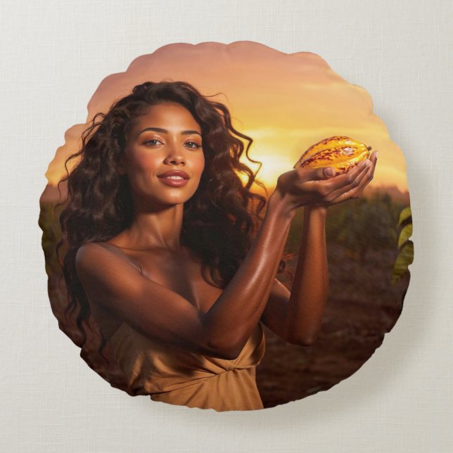 ALMOFADA REDONDA COCOA MAGIC (Frente)