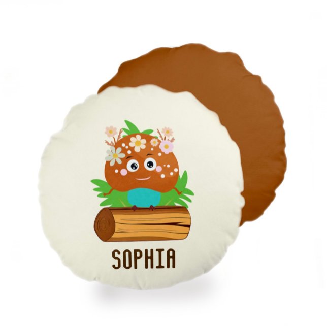 Almofada Redonda Cogumelos (Criador carregado)